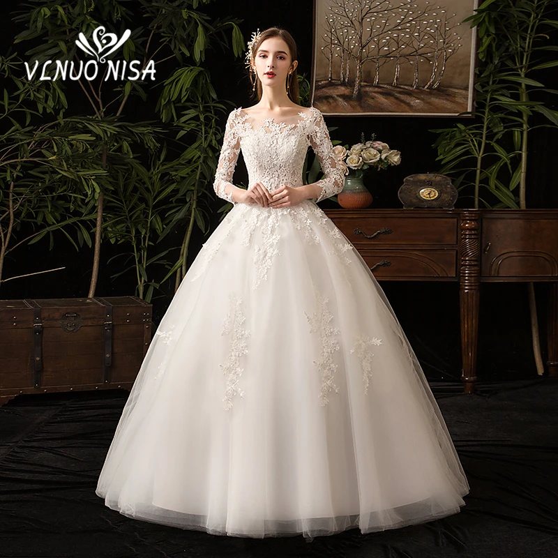 Новинка 2019 простое свадебное платье с аппликацией кружевное вырезом лодочкой и