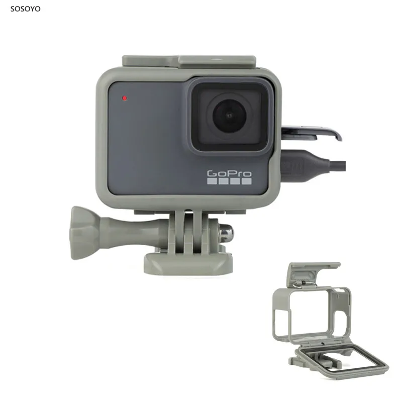 Защитная рамка чехол стандартная с крышкой объектива для Gopro Hero 5 6 7