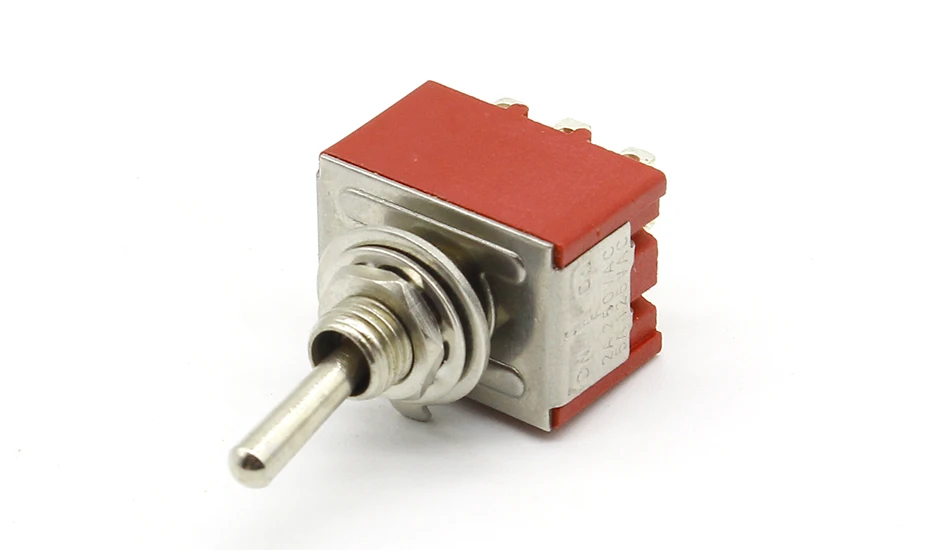 1 шт. красный 9 Pin ВКЛ.-ВЫКЛ.-ВКЛ.-ВКЛ. 3 положения мини-тумблер AC 6A/125V 3A/250V