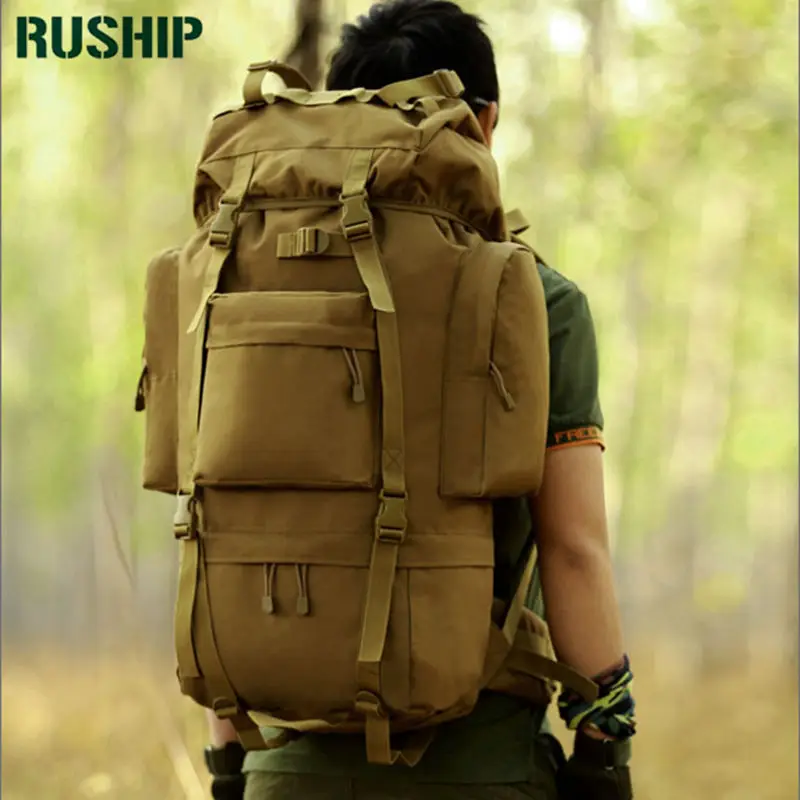 Супермодный 65Л Большая Емкость. Многоцелевой Огромный Рюкзак. Путешествия