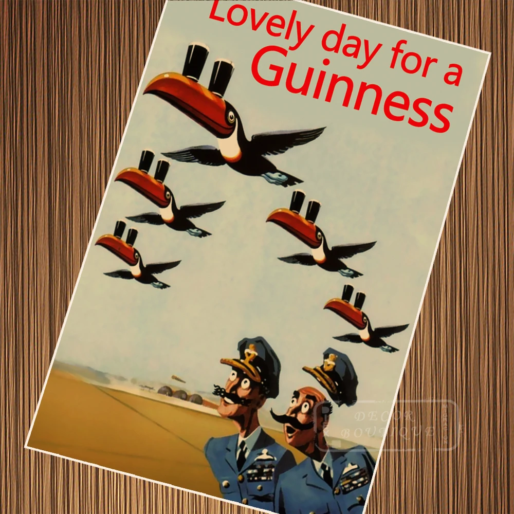 Гиннесс хорошо для вас пивные пропагандистские плакаты ретро ВИНТАЖНАЯ