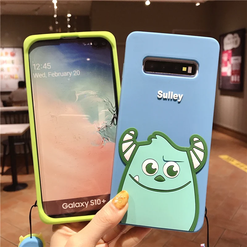Мягкий чехол для телефона Sam S10 с милыми монстрами samsung Galaxy S9 plus S8 Note8 note 9 Sullivan Mr. Q mike