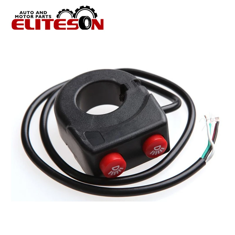 Eliteson 1 шт. мотоциклетный переключатель 22 мм Кнопка ВКЛ. Выкл. Moto LED U7 Spot Angel Ring Light