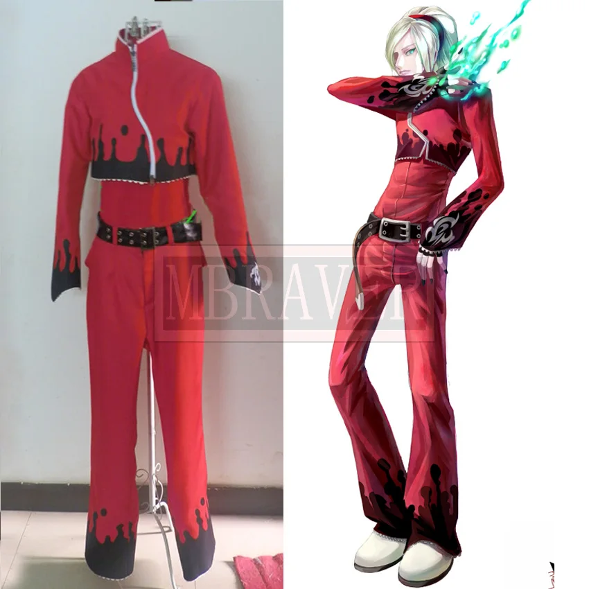 Костюм для косплея Король бойцов эпел малиновый изготовленный на заказ любого