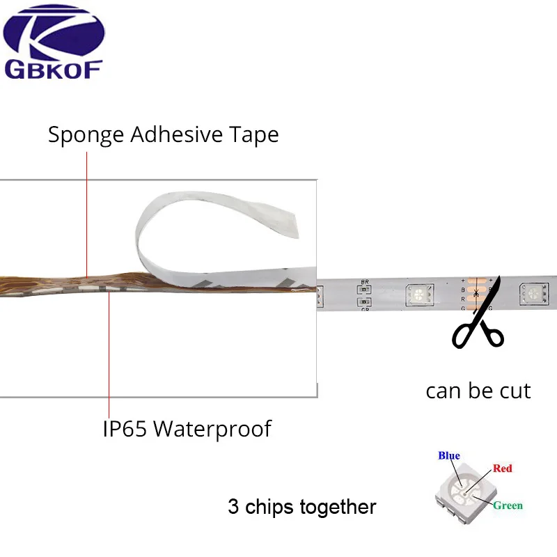 SMD RGB Светодиодные ленты Light 5050 3528 10 м 5 м светодиодные rgb светодиодов ленты светодиод лента Гибкая мини ИК-пульт DC 12 В адаптер Комплект