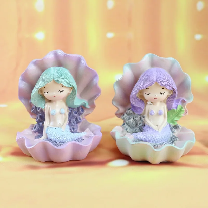 Новинка экзотические Креативные украшения для дома в виде русалки выпечки торта