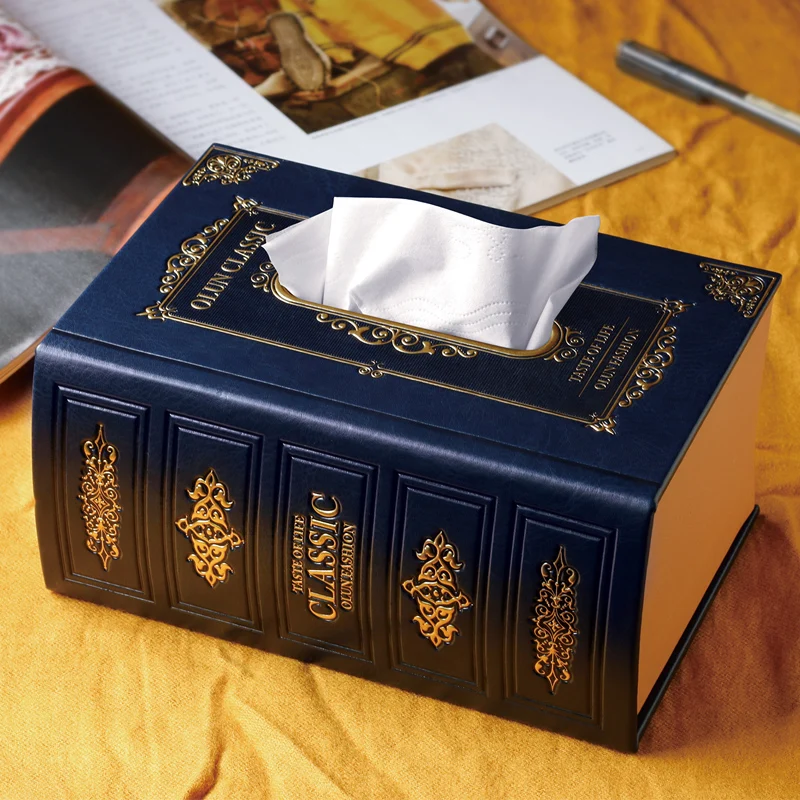 Ретро коробка для салфеток в Европейском стиле креативная кожаная автомобиля