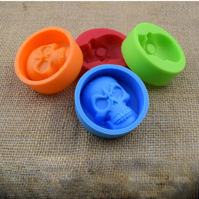 Силиконовый Череп формы торта шоколадной для мороженого украшения ледяное пиво