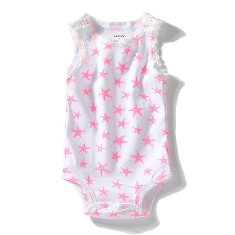 Комбинезоны для младенцев без рукавов из мягкого хлопка Одежда новорожденных