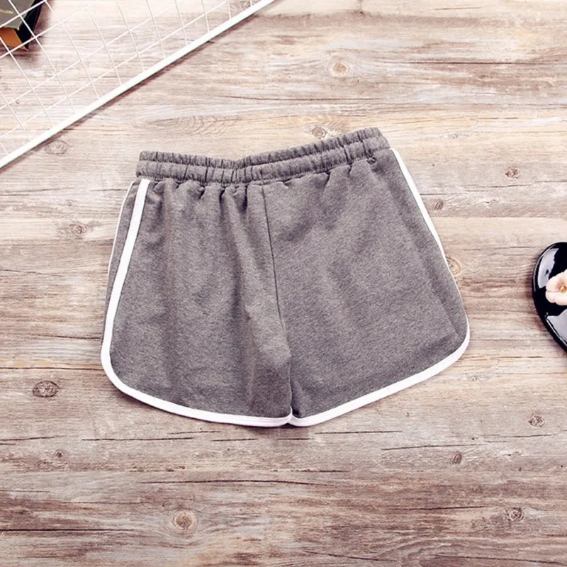 Летние женские шорты для тренировок повседневные с поясом облегающие YRD|summer women