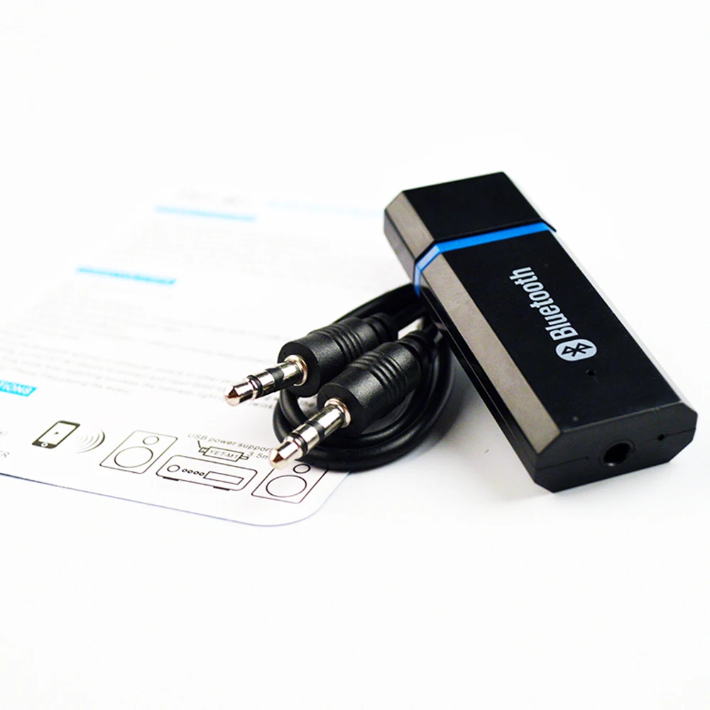 Hippcron Мини Bluetooth автомобильный комплект адаптер Aux 2 1 + EDR аудио приемник 3 5 мм USB