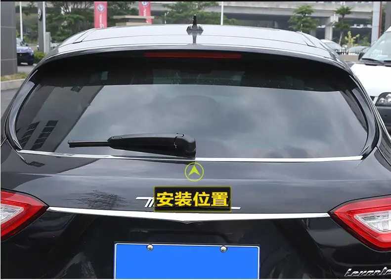 Фото Заднее заднее крыло багажника Дверь спойлер окно треугольные планки для 16-18 Maserati
