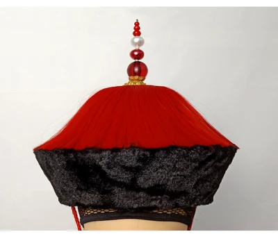 male hat Традиционный китайский свадебный красный костюм ханьфу наборы династии Цин император и императрица ханьфу новейшая телевизионная игра история дворца яньси - Цвет: male hat