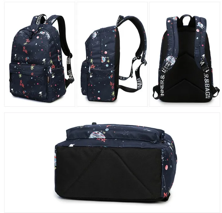 Женский рюкзак WINNER модная сумка через плечо элегантный дизайн с принтом рюкзаки