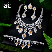 be 8 new arrival aaa cz bridal flower shape set for wedding jewelry sets women fashion jewelry parure bijoux femme s073