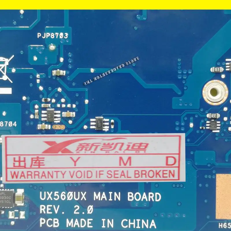 Q524UQ материнская плата для ноутбука Q524U For Asus полностью протестирована 8G RAM I7-6500U 2GB