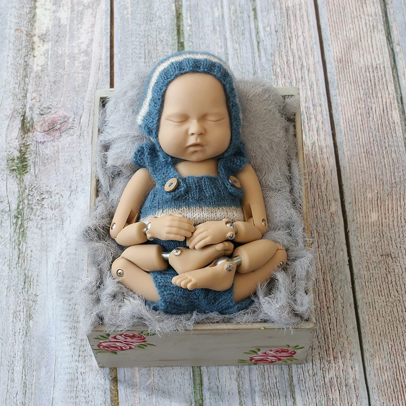 Newborn Bed Photography Props Wood Bowl Antique Wooden Slat High Quality Baby Boy Posing Cradle Drawer | Мать и ребенок