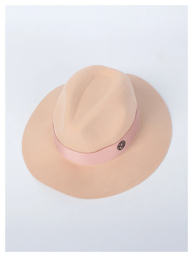ROSLEUOSI осень зима шерстяная шляпа Fedora для женщин широкие свисающие поля мягкая мужская фетровая шляпа шляпы мужские Панамы шерстяная шляпка для церкви