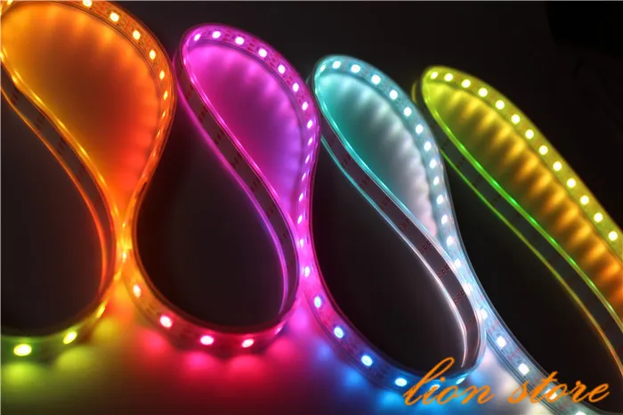 Светодиодная лента WS2812B 5050 SMD RGB WS2811 белая водонепроницаемая 5 в пост. Тока метров 60