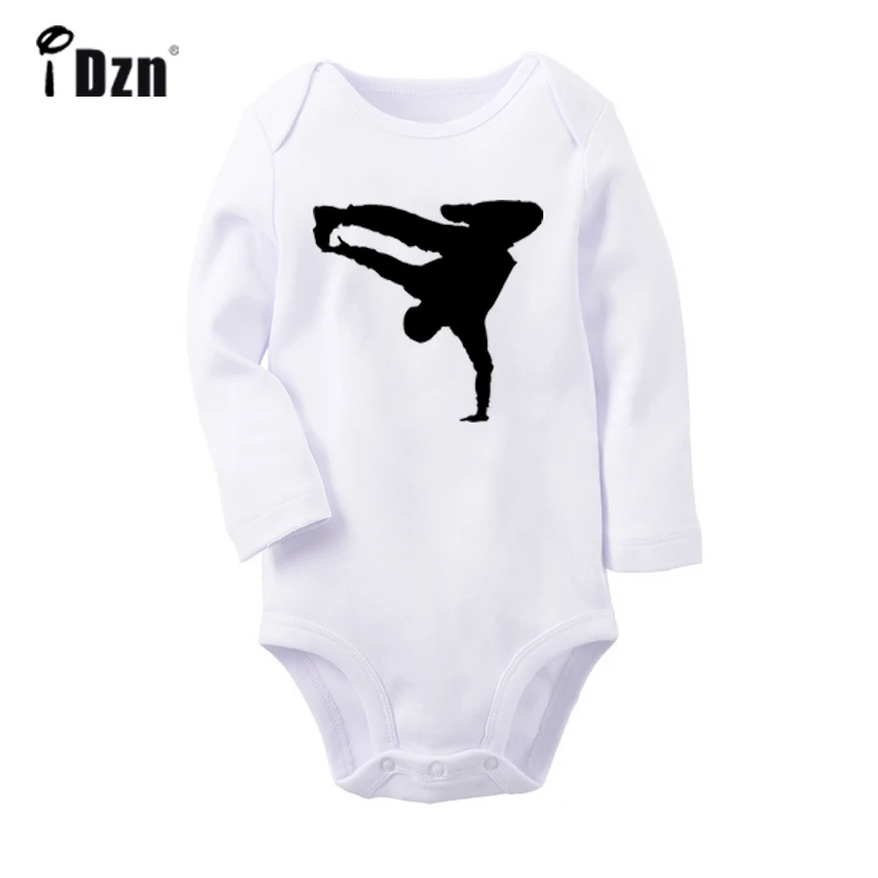 Cool Street Hip Hop Boy Silhouette love ONYX Design Newborn Baby Bodysuit Toddler Long Sleeve Onsies Jumpsuit Clothes |
