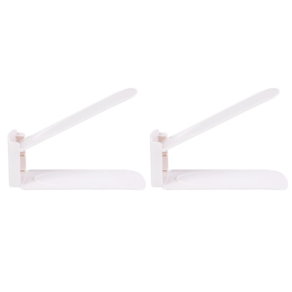 2PCs White 2/4/6/8/10 шт. Регулируемый органайзер для обуви Современная двойная стеллаж для хранения обуви Space Saver обувь органайзеры стенд полка для Гостиная - Цвет: 2PCs White