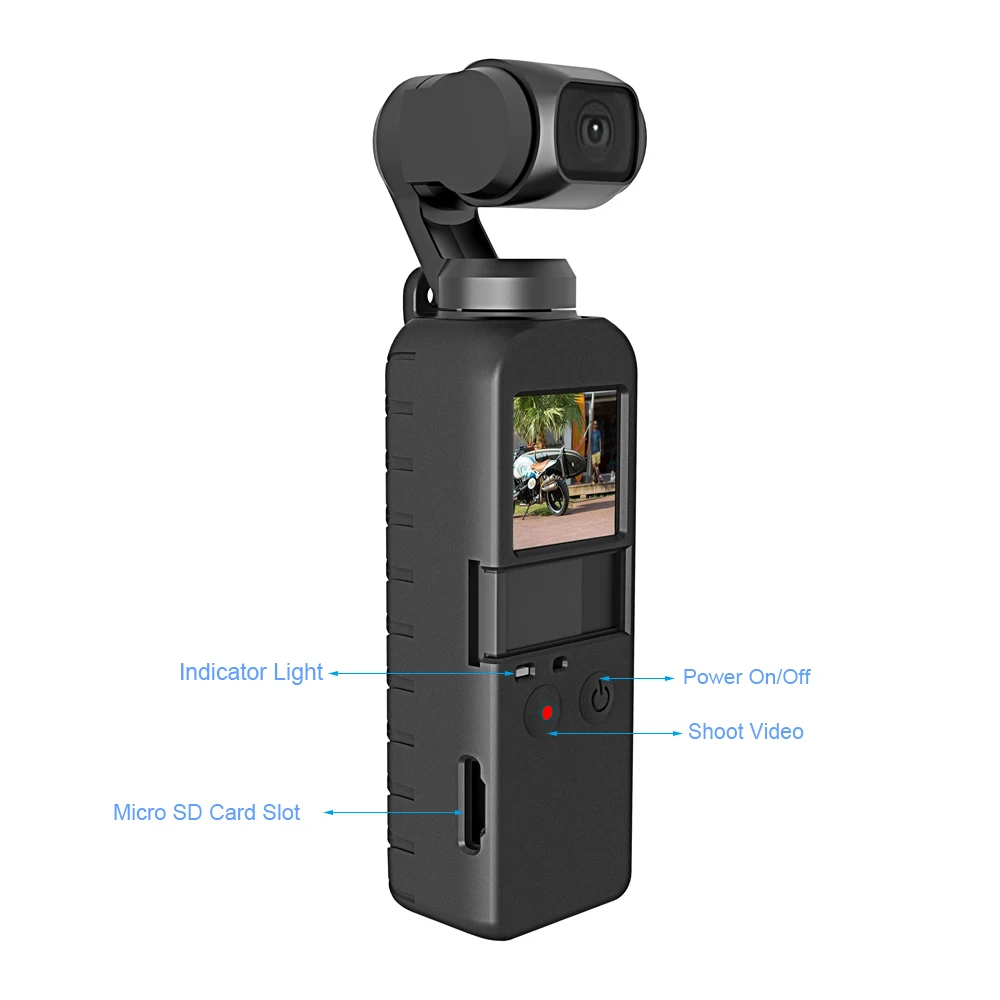 DJI osmo карманные аксессуары защитный силиконовый чехол + крышка объектива