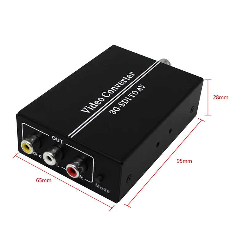 hd sd 3g sdi bnc to av cvbs palntsc rca video lr analog audio converter for hdtv free global shipping