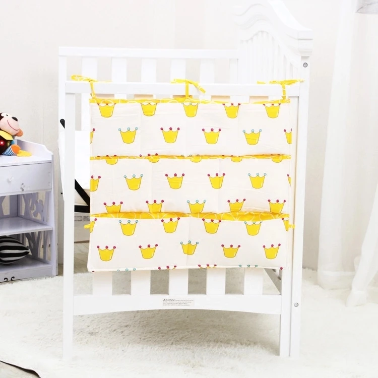 Многофункциональная подвесная сумка для хранения детской кроватки хлопковый