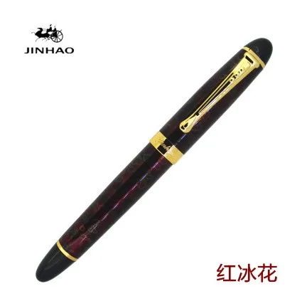 Jinhao X450 классический толстый корпус 1,0 мм изгиб перо каллиграфия ручка Высокое качество Металл перьевая ручка Роскошные чернила подарочные ручки для письма - Цвет: 11