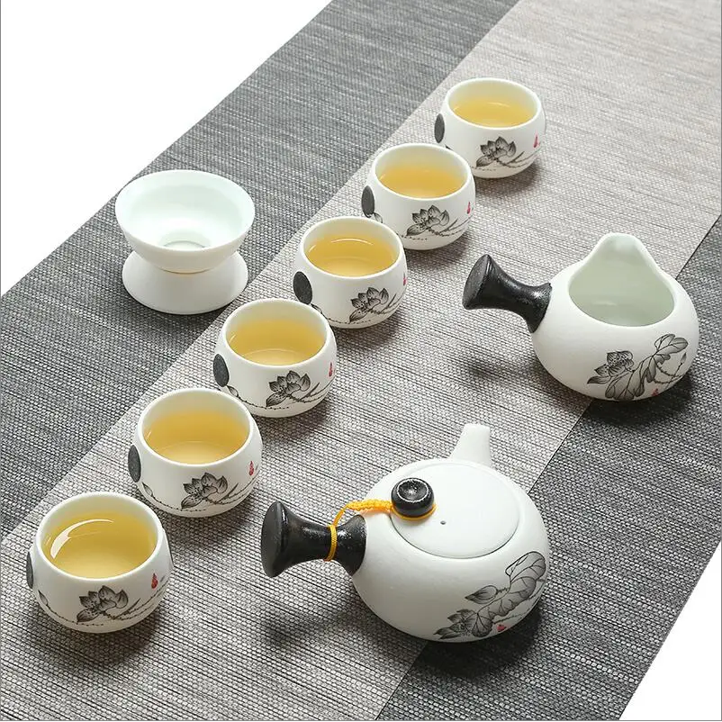 

New jingdezhen exquisite ceramic teapot kettles tea cup porcelain chinese kung fu tea set drink ware