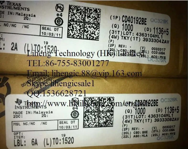 Новые и оригинальные CD40192BE|Запасные части| |