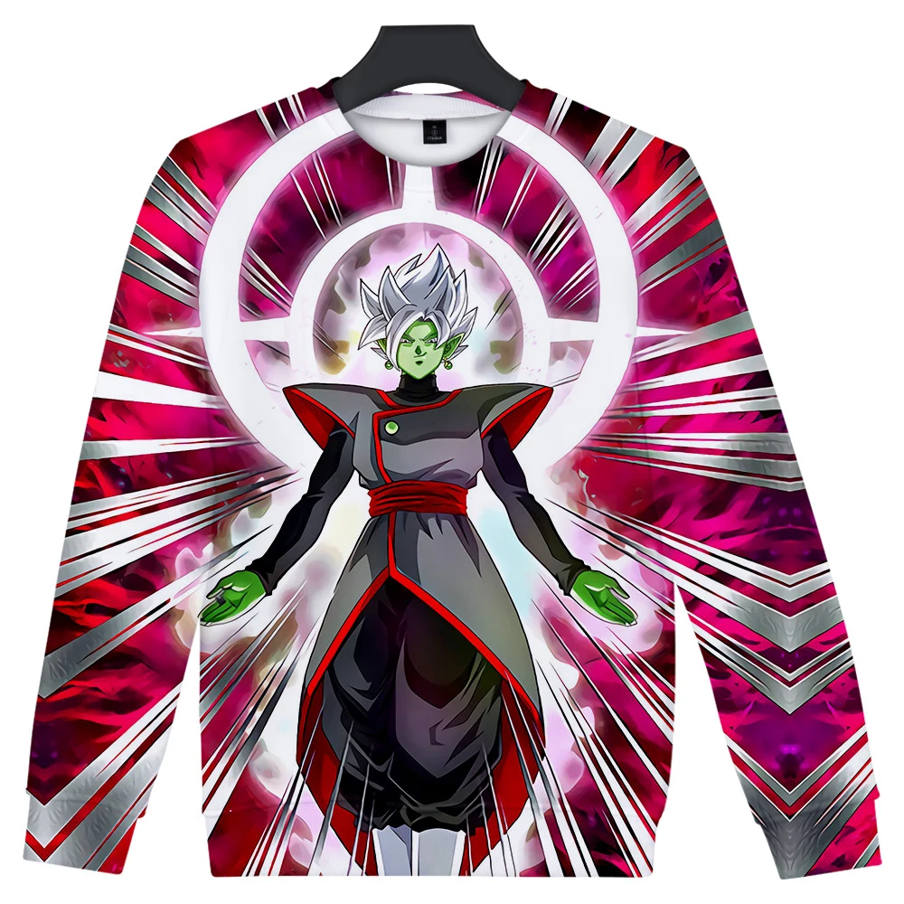 Lucky Friday Dragon Ball Super Saiyan Streetwear Hoodies men O-Neck Long Sleeve Cotton Harajuku Goku weatshirt Spring sweatshirt | Мужская