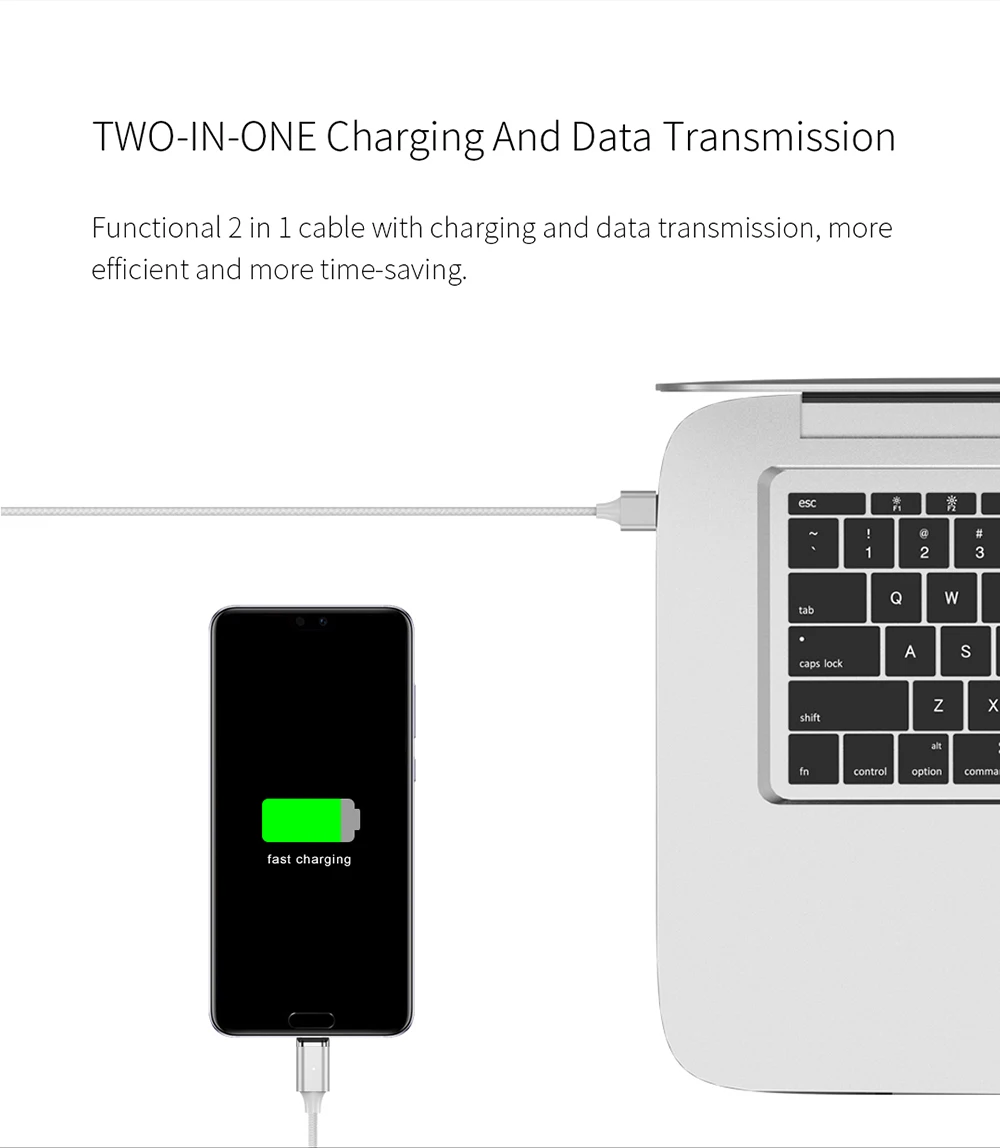 Магнитный зарядный кабель WSKEN X2 для iPhone, магнитный кабель usb type-C, кабель 3A, зарядное устройство, кабель Micro USB type-C, кабель USB C, провод, адаптер