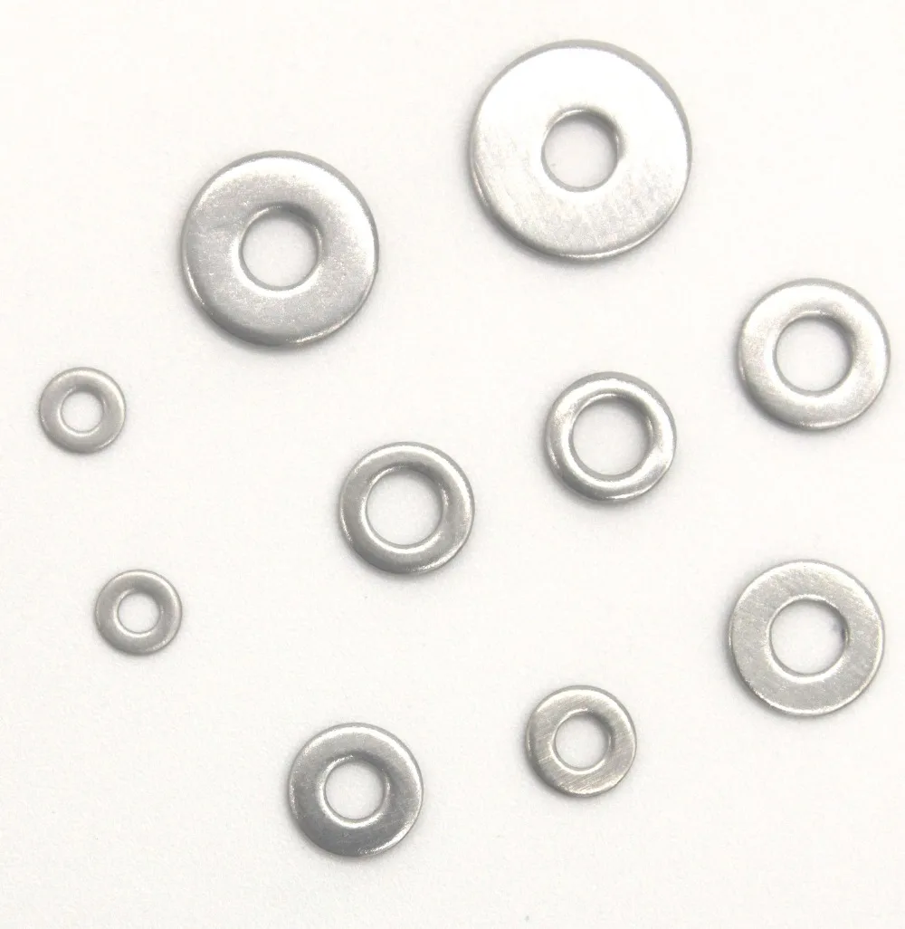 100pcs/lot M3x6x0.5 Flat Washers A2 Grade Stainless Steel Plain Washer Standard Metric | Обустройство дома