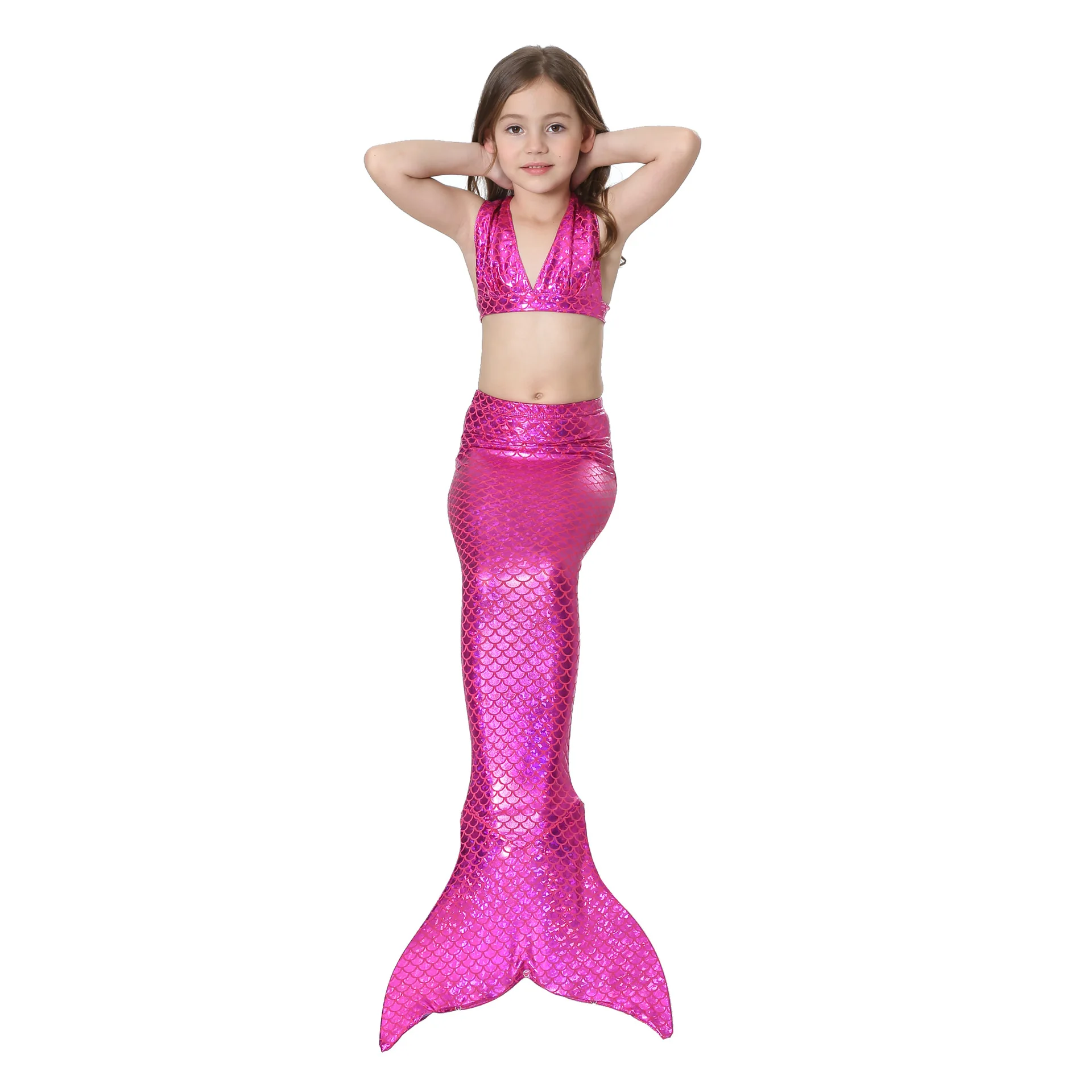 Купальный костюм русалки для взрослых детей маленьких девочек женщин Хэллоуина