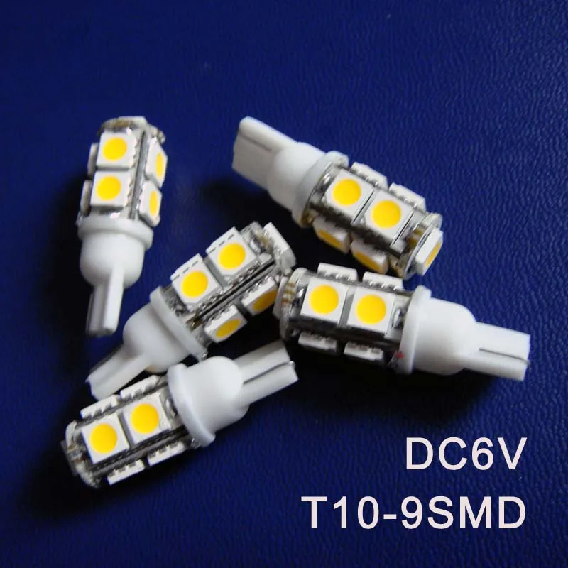

High quality DC6V 6.3V T10 w5w 194 168 Wedge Led Indicator light Warning Signal Caution Light Pilot Lamp free shipping 50pcs/lot