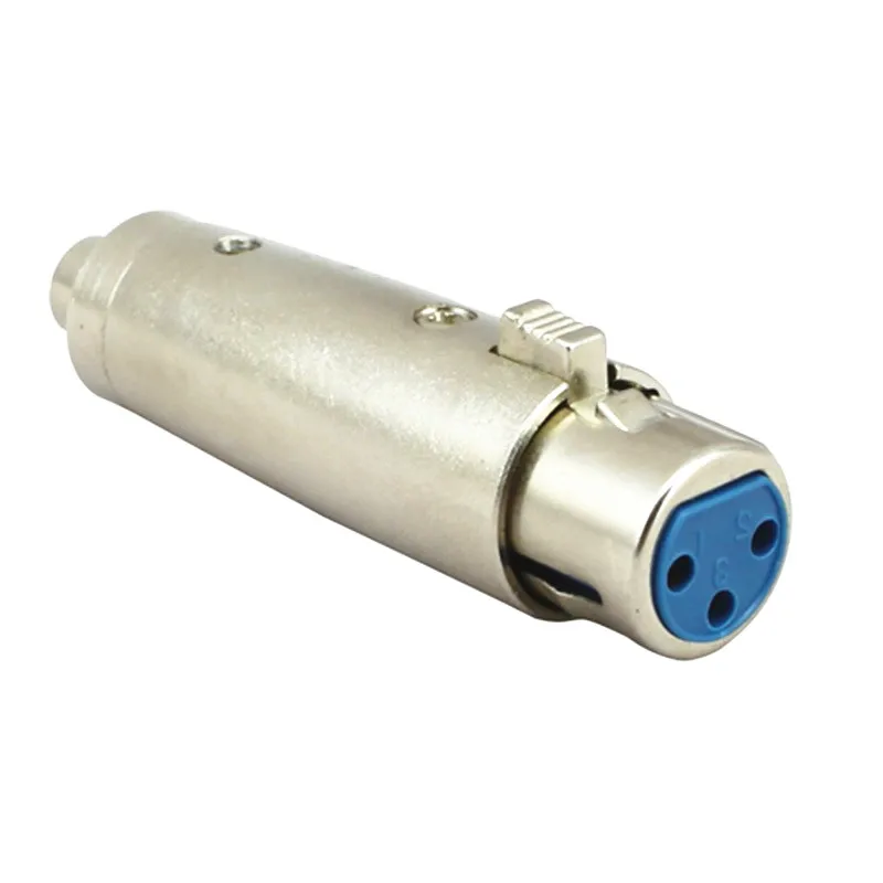 Адаптер для микрофона из цинкового сплава Cannon 3Pin XLR Female к RCA Jack Lead Audio|Соединители| |