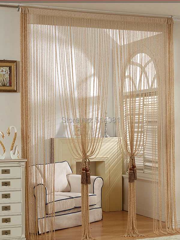 1 шт. светильник кофейная спираль занавеска делитель окон кисточка подвесная