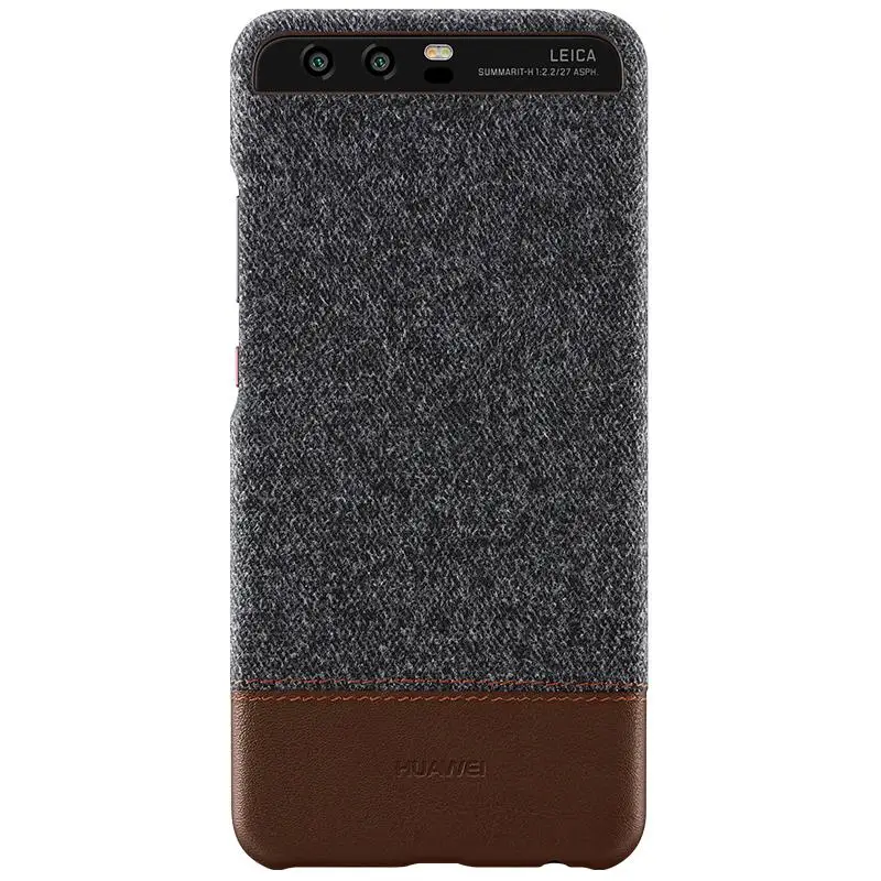 100% Оригинальный huawei P10 чехол Официальный роскошный PC микс защитный кожаный для