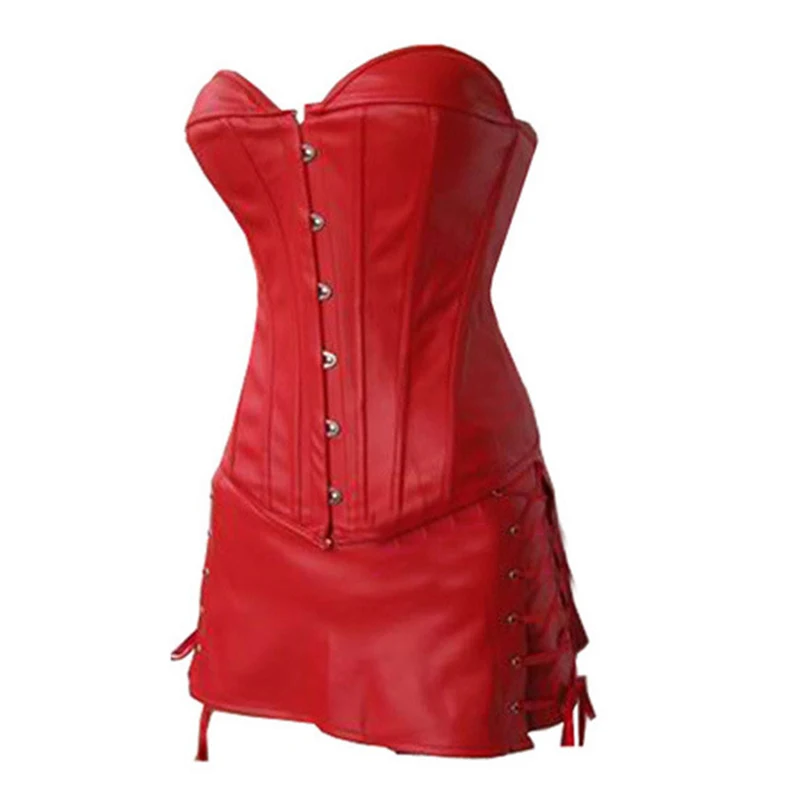 

Sexy Corset Burlesque Bustier Mini Skirt Clubwear Shaper Fancy Costume SSY-7