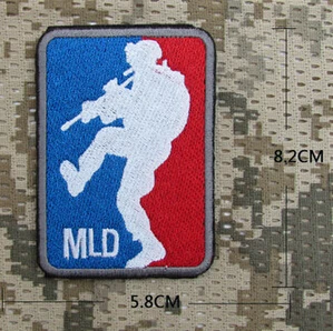 blue red MLD AFSOC Air Force PJ CCT STS Air Commando SOS патч MLD основная Лига дверь KICKER армейский военный тактический боевой патч значок - Цвет: blue red MLD