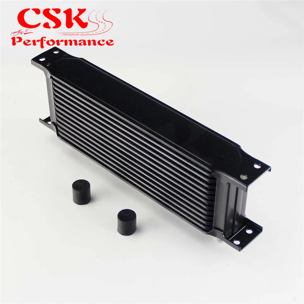 Универсальный алюминиевый масляный радиатор двигателя 13 рядов 248 мм AN8 3/4 дюйма UNF