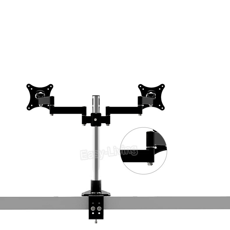 Держатель для настольного монитора компьютера с двойным жк дисплеем вращение на