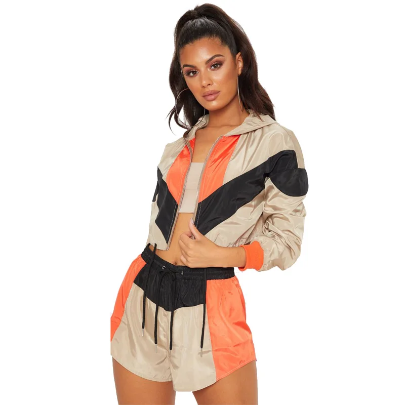 Tsuretobe женский спортивный костюм в стиле пэчворк Свободный Повседневный модный