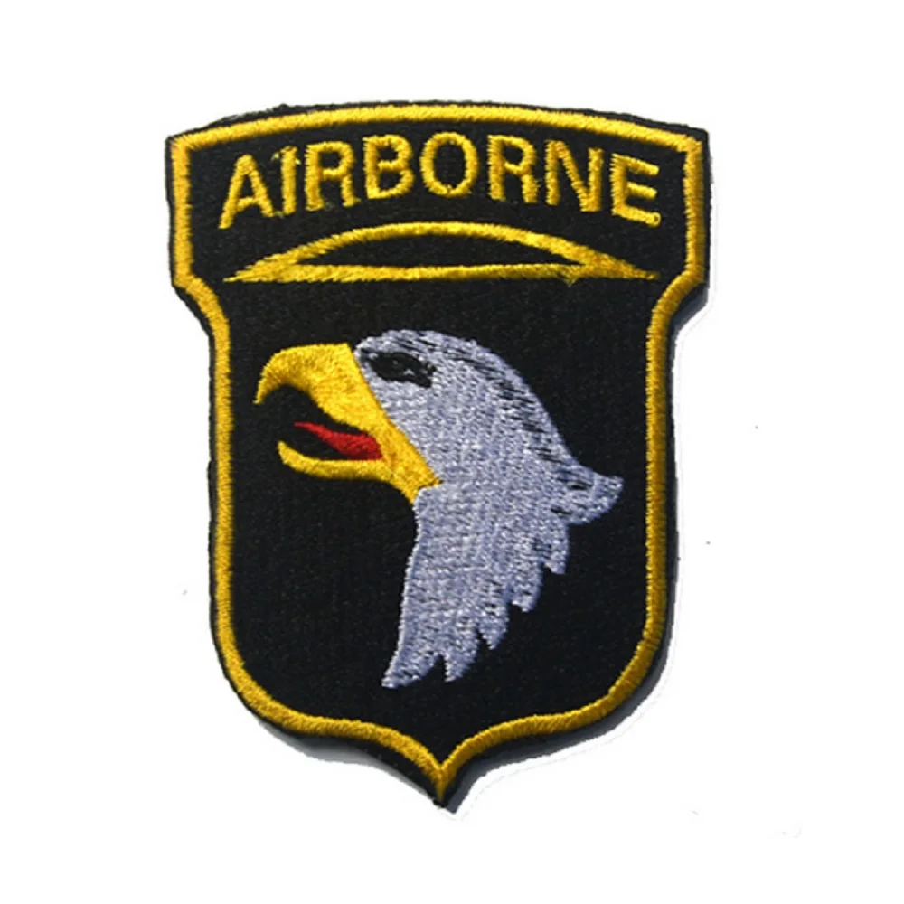 

3D Embroidery Patches Armband Loops And Hook United States 101 Air Assault Division Patches Embroidery Magic Stick Cloth Patch