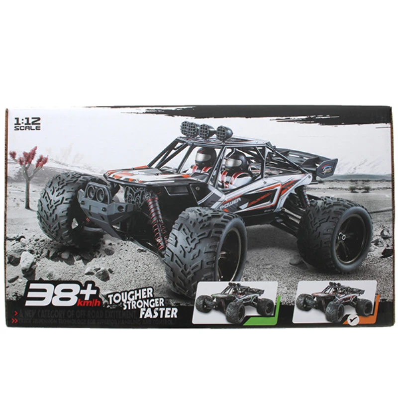 RC автомобилей 1/12 38 км/ч высокое Скорость 2.4 г 4WD Desert внедорожных Электрический rc монстр пустыня грузовик йети гоночная машина игрушка модель игрушки