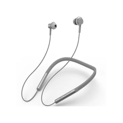 Xiaomi mi Bluetooth наушники с шейным воротником, гарнитура, Беспроводные спортивные наушники mi c music, магнитные стильные модные наушники для телефона - Цвет: Grey