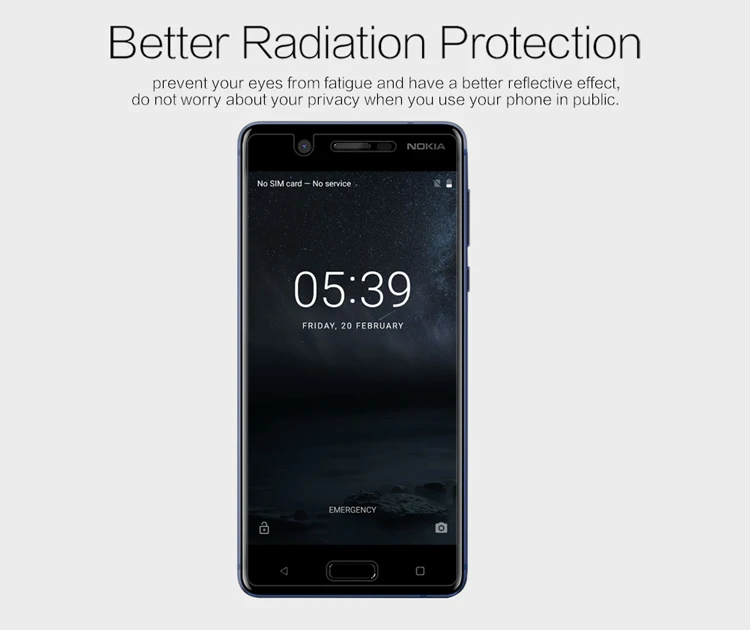 Для Nokia 5 TA 1008 1030 NILLKIN Супер прозрачная защитная пленка против отпечатков пальцев