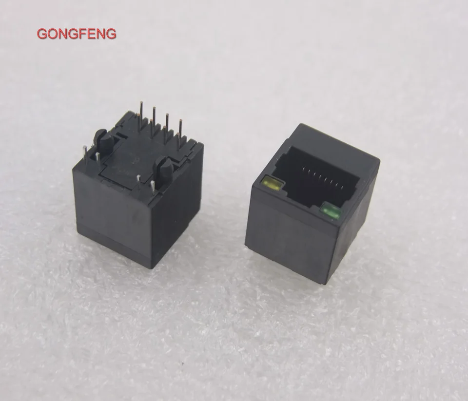 GONGFENG 200 шт. новый соединитель RJ45 пластиковый 5224 вертикальный светильник