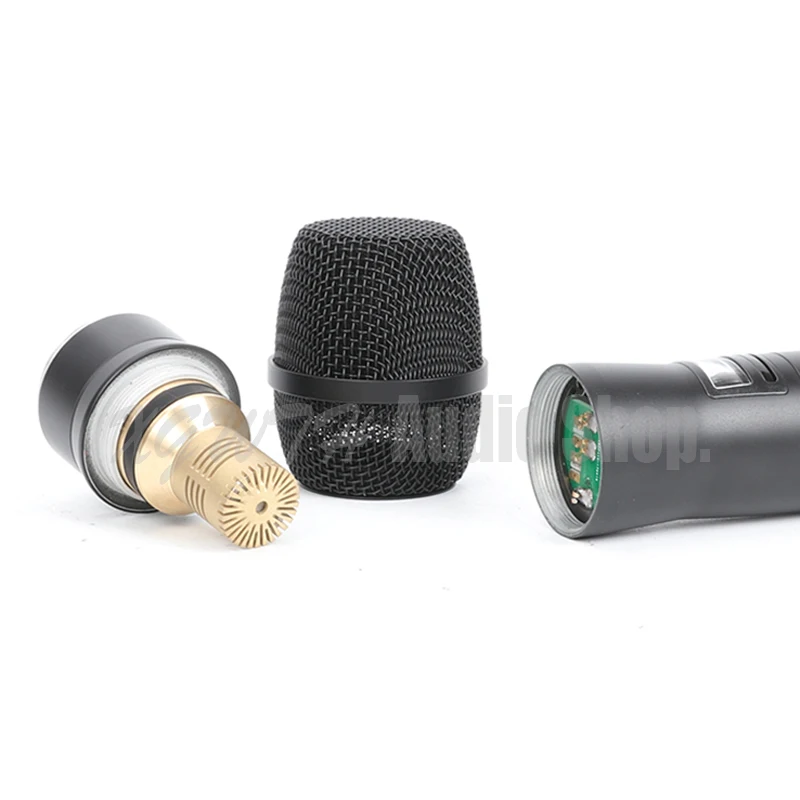 저렴한 DJ UHF 무선 마이크 시스템, 트루 다이버시티, 2x100 채널, 다이나믹 콘덴서, 카디오이드 마이크, 웨딩 가라오케 스튜디오용